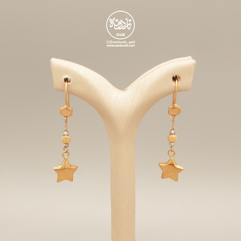 گوشواره آویز ستاره — تصویر ۳