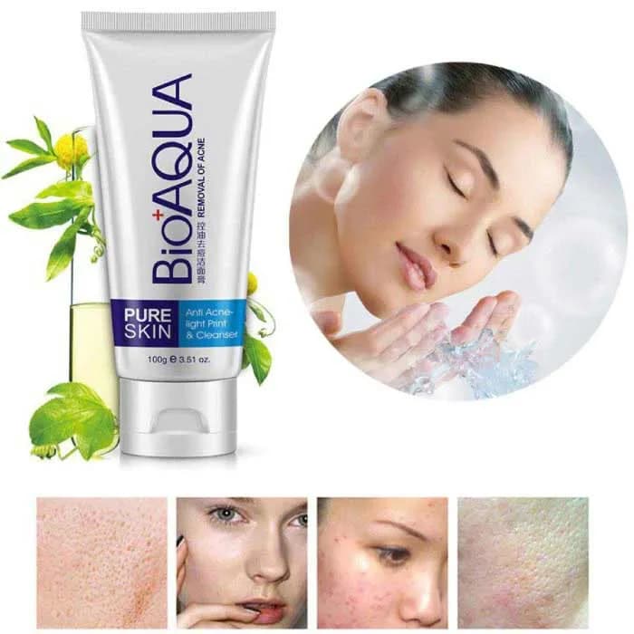 فوم شستشوی صورت ضد جوش و آکنه بیوآکوا حجم 100 میلی لیتر — تصویر ۲