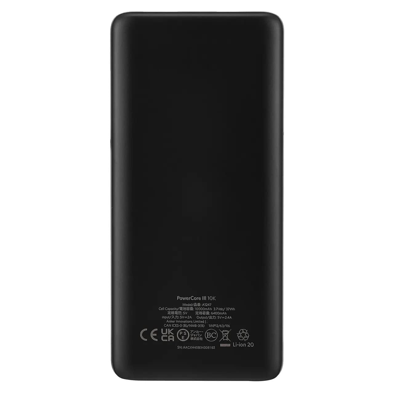 پاوربانک انکر مدل PowerCore III A1247 با توان 12W و ظرفیت 10000 میلی آمپر ساعت — تصویر ۴
