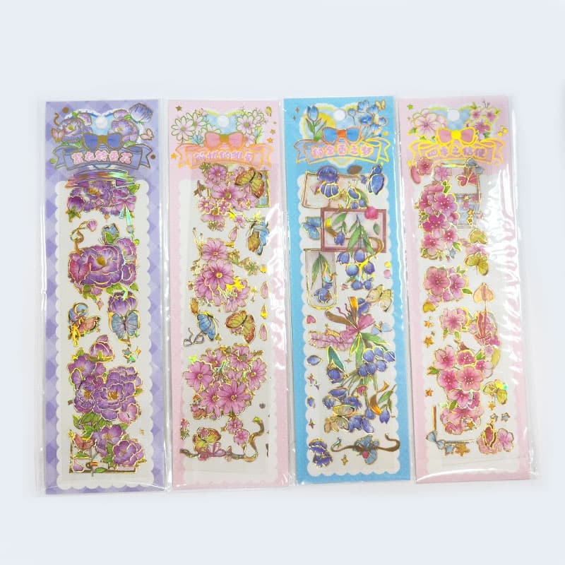 استیکر لیزری طرح گل
