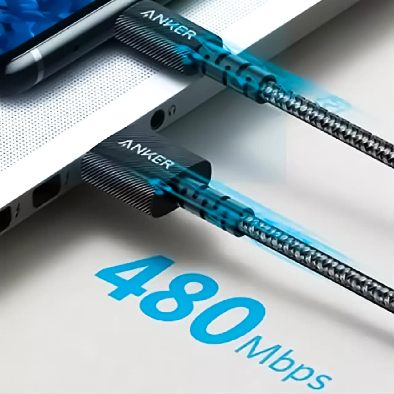 کابل تبدیل تایپ سی به تایپ سی انکر مدل A8033 طول 1.8 متر — تصویر ۴