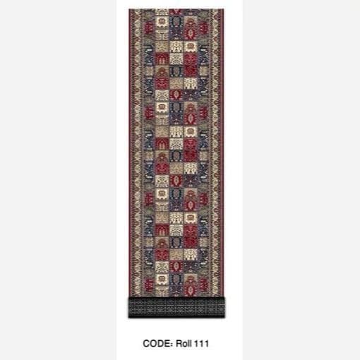 فرشینه رولی راهرویی و کناره طرح چهل تکه کد Roll 111(پس کرایه)