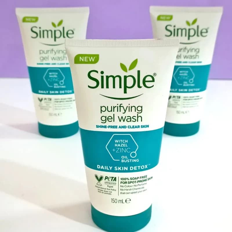 ژل شست و شوی صورت سیمپل Purifying مناسب پوست چرب و لک دار حجم 150 میلی لیتر — تصویر ۲