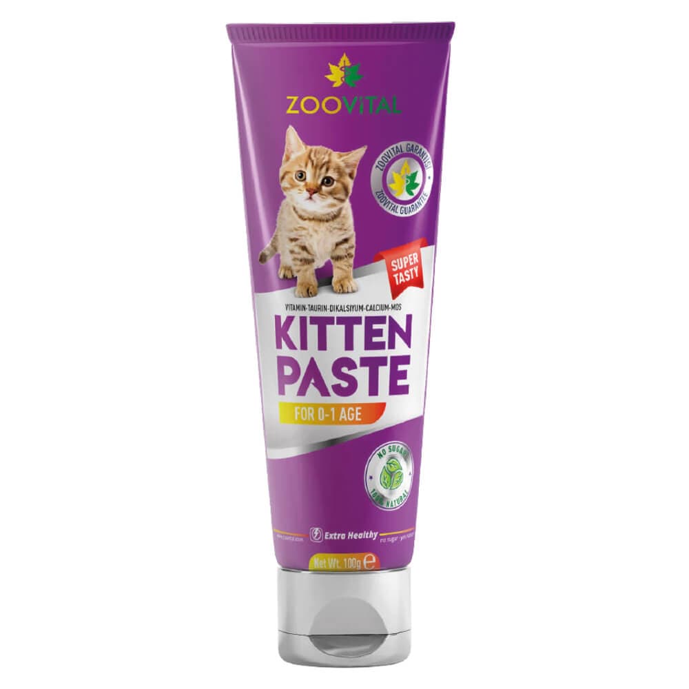 خمیر مولتی ویتامین گربه زوویتال مدل Kitten Paste وزن ۱۰۰ گرم