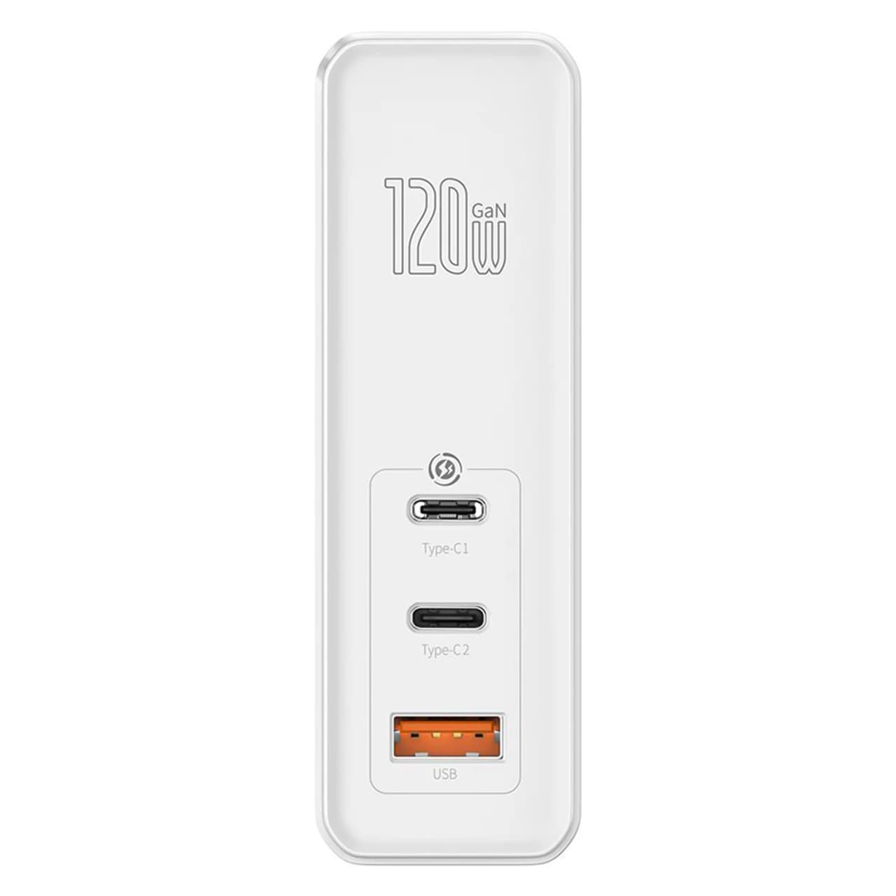 شارژر دیواری بیسوس مدل CCGAN-J01 با توان خروجی 120 وات به همراه کابل — تصویر ۸