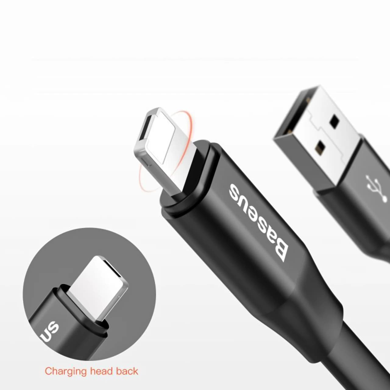 کابل تبدیل USB به لایتنینگ و میکرو USB بیسوس مدل CALMBJ-01 طول 23 سانتی متر — تصویر ۵