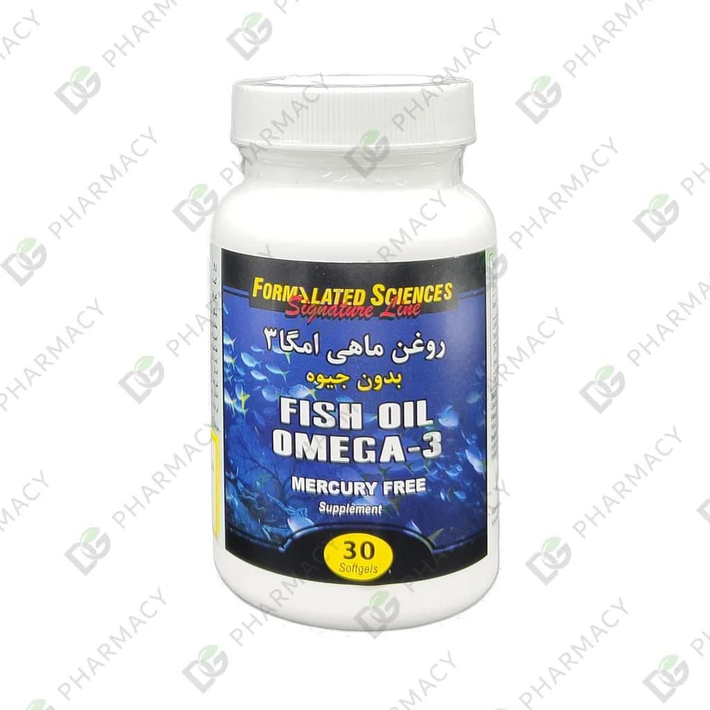روغن ماهی امگا 3 بدون جیوه فرمولیتد ساینسز – 30 عددی