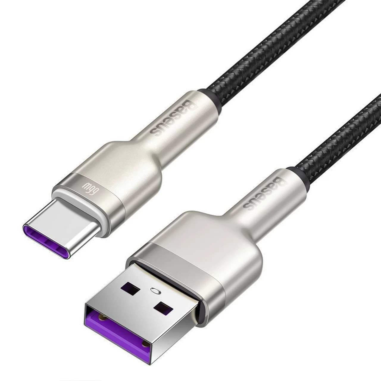 کابل تبدیل USB به تایپ سی بیسوس مدل CAKF با طول 25 سانتی متر و توان 66 وات — تصویر ۳