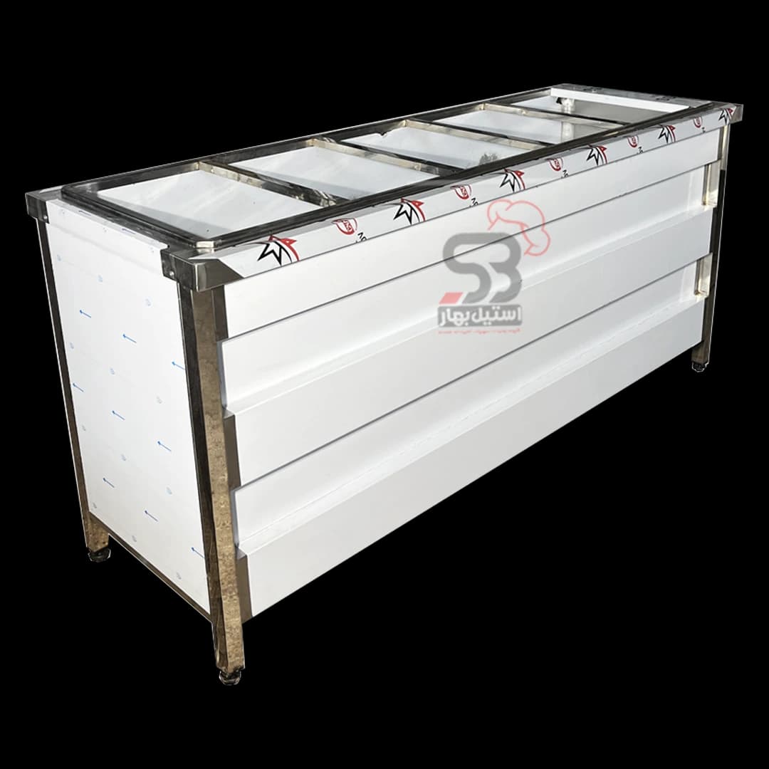 کانتر گرم پنج لگنه کابینت دار