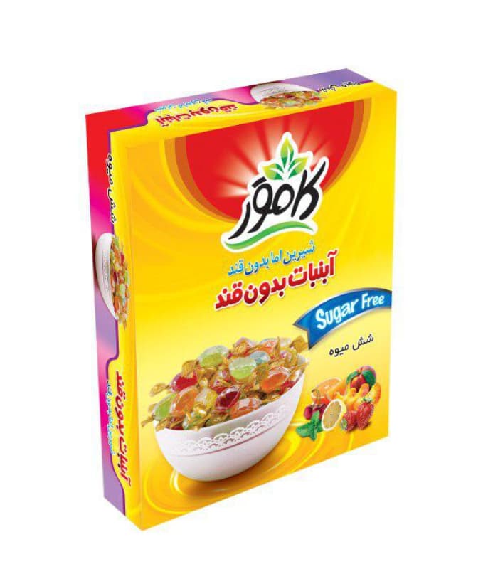 آبنبات بدون قند شش میوه کامور — تصویر ۴