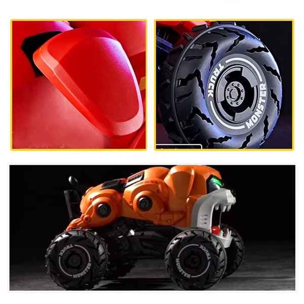 ماشین کنترلی شارژی دودزا طرح سگ بولداگ Bulldog Stunt Spray RC Car GW-103C — تصویر ۵