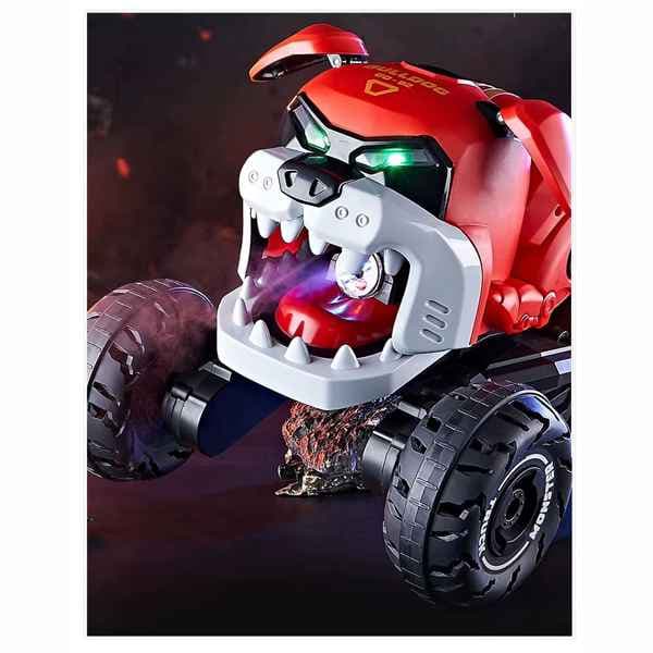 ماشین کنترلی شارژی دودزا طرح سگ بولداگ Bulldog Stunt Spray RC Car GW-103C — تصویر ۶