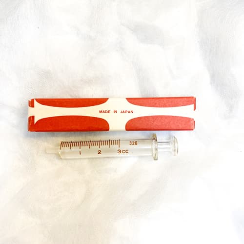 سرنگ شیشه ای 3 سی سی ژاپنی تمام شیشه ای Glass Syringe, 3ml