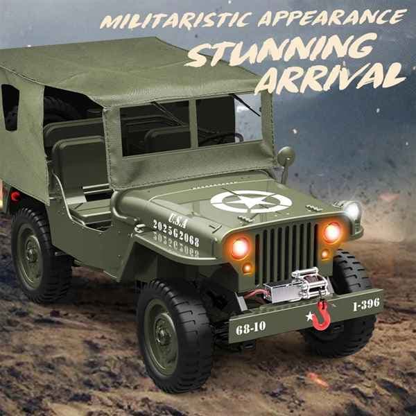 ماشین بازی جیپ ارتشی کنترلی D888-1وMilitary jeep D888 — تصویر ۳