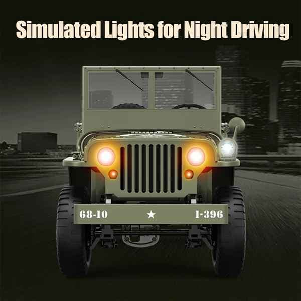 ماشین بازی جیپ ارتشی کنترلی D888-1وMilitary jeep D888 — تصویر ۷