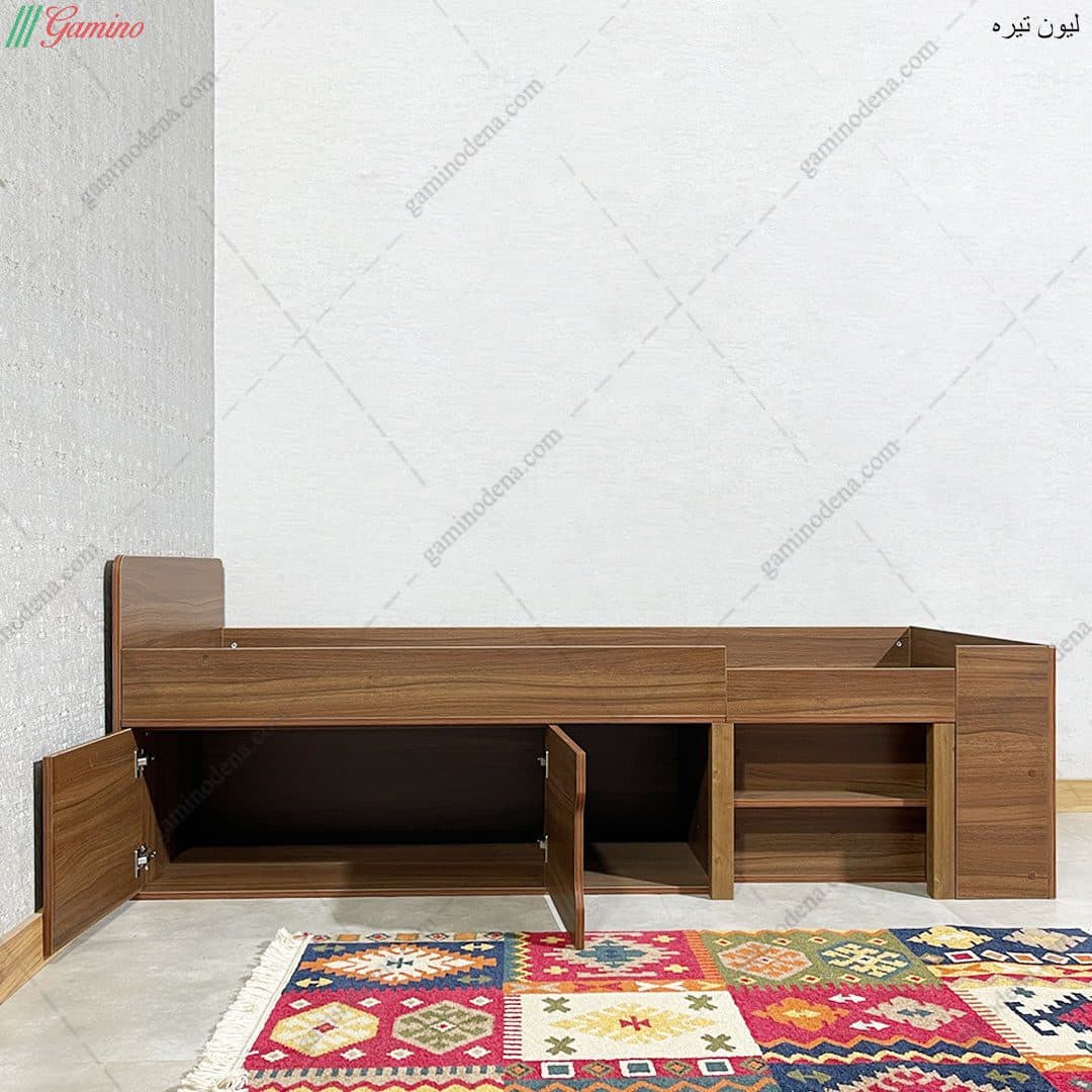 ست تخت خواب و پاتختی کشودار سامان — تصویر ۳