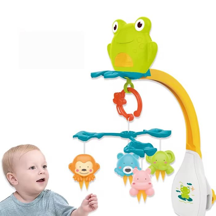 آویز تخت موزیکال هانگر Huanger کد He-0309 با طرح فانتزی قورباغه