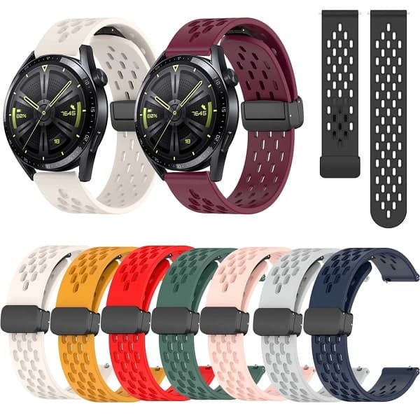 بند سیلیکونی ساعت هواوی Watch GT 3 46mm مدل Hole Style