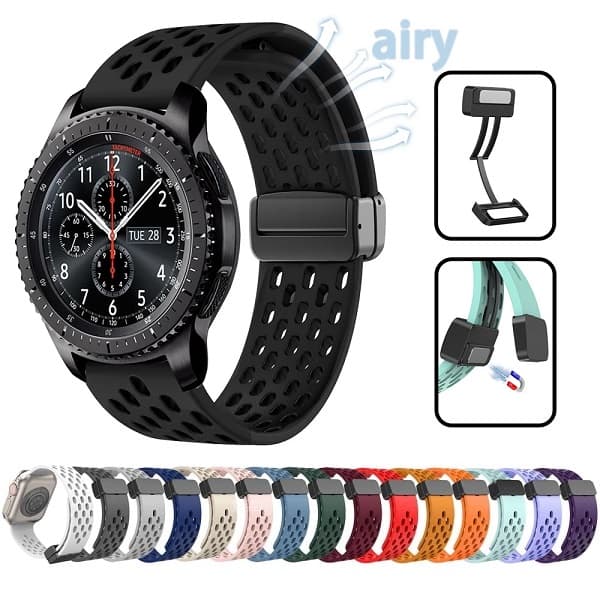 بند سیلیکونی ساعت سامسونگ Gear S3 مدل Hole Style