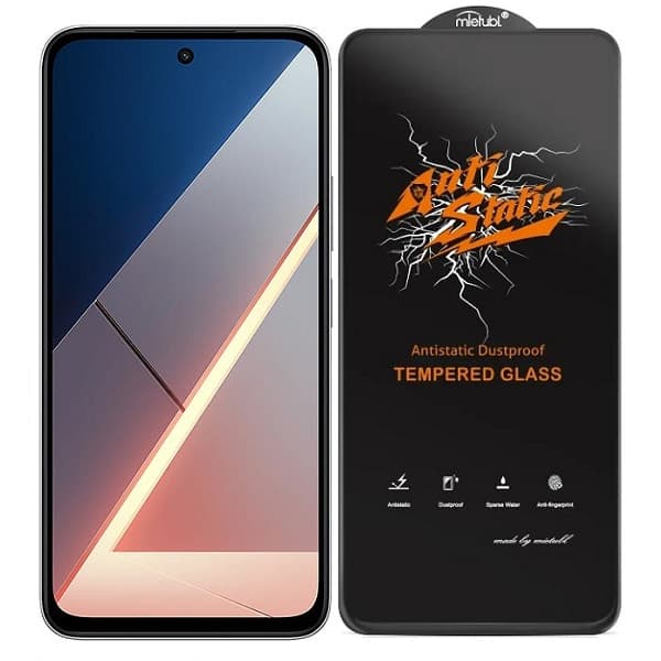 گلس فول چسب گوشی شیائومی Poco M7 4G مدل Anti Static