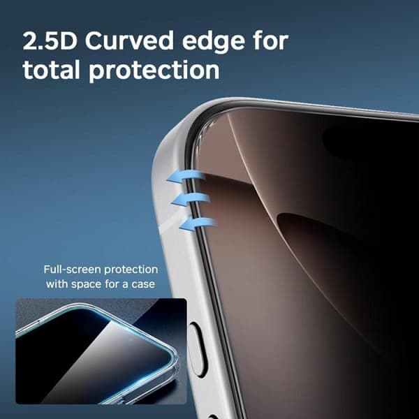 Full Privacy Glass Screen Protector iPhone 17 Pro Max — تصویر ۴