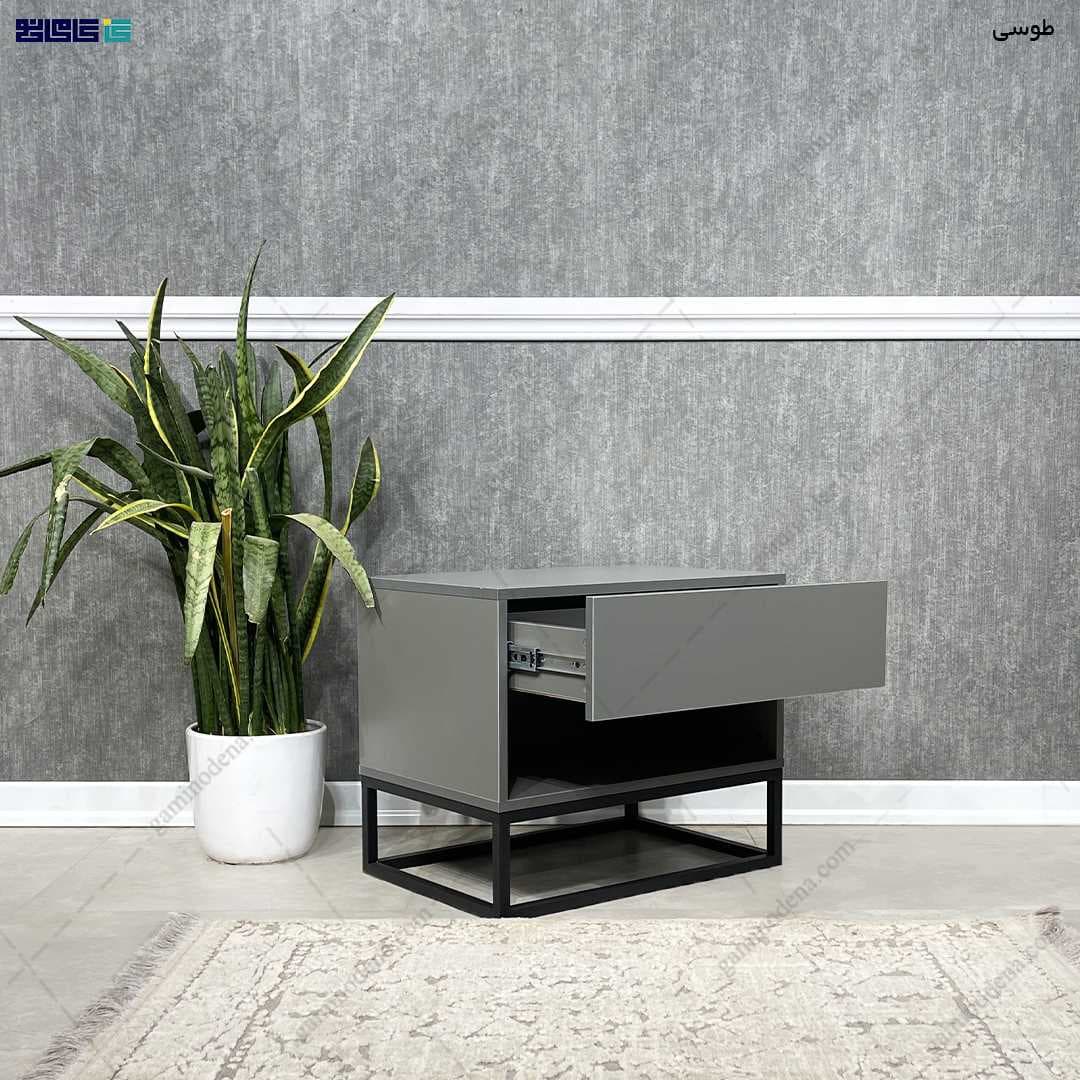 ست تخت خواب و پاتختی فلزی یاسنا — تصویر ۳