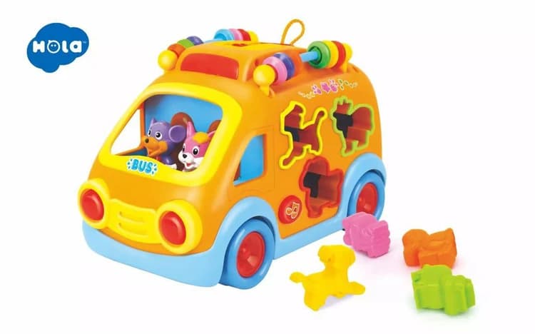 اتوبوس لوگویی حیوانات هولا تویز Hola toys (اتوبوس شادی)