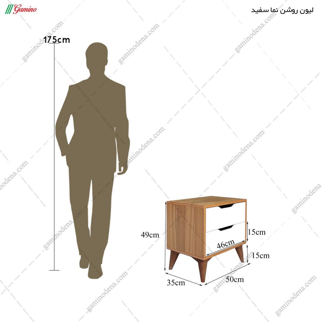 ست تخت خواب و پاتختی آپارتمانی کارینو — تصویر ۷