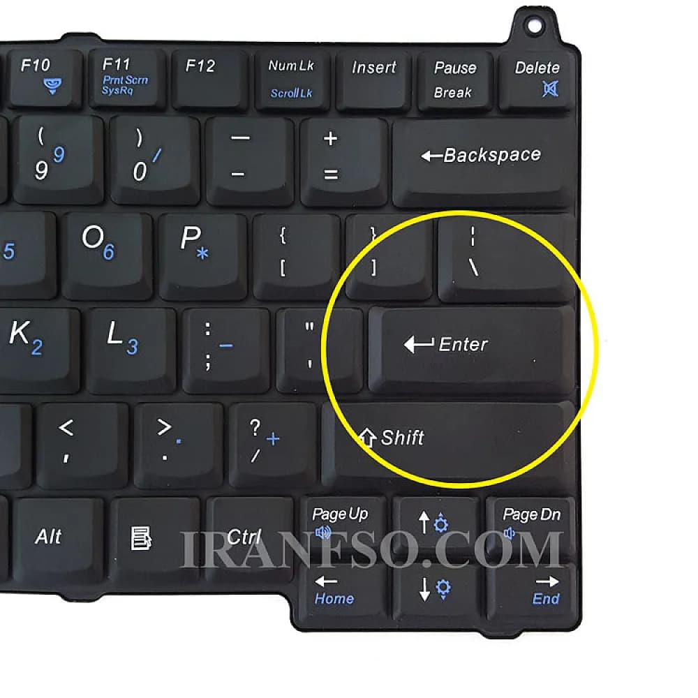 کیبرد کارکرده اورجینال لپ تاپ دل Vostro 1320 مشکی-اینترکوچک — تصویر ۴