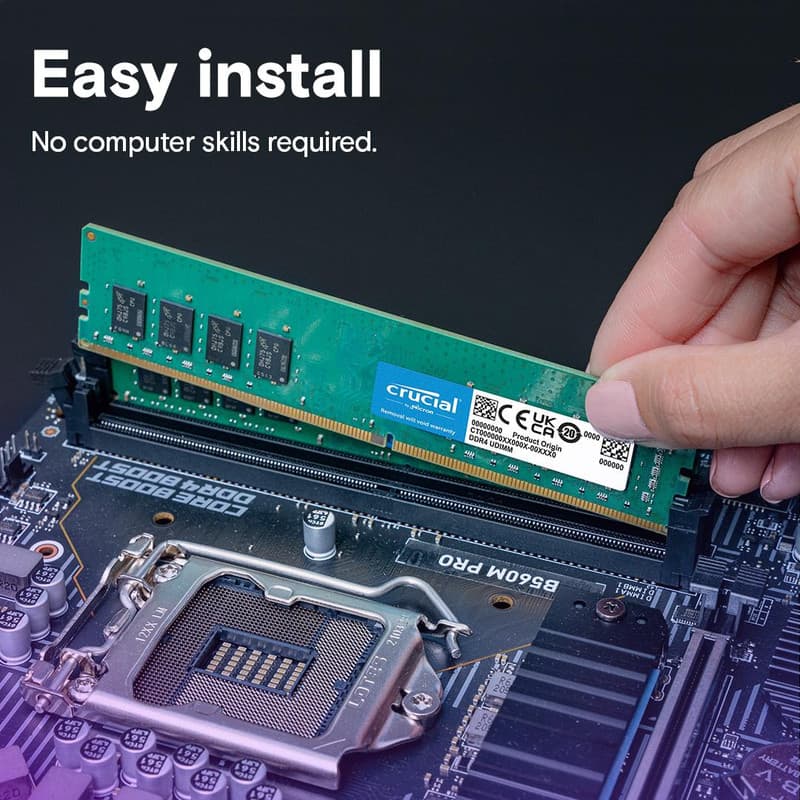 رم کروشیال 8gb 3200 crucial — تصویر ۲