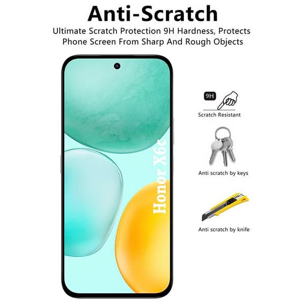 Full Glass Screen Protector For Honor X6c — تصویر ۲