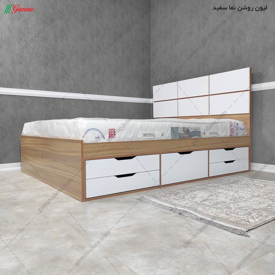 ست تخت خواب و میز آرایش مدرن سورن — تصویر ۳