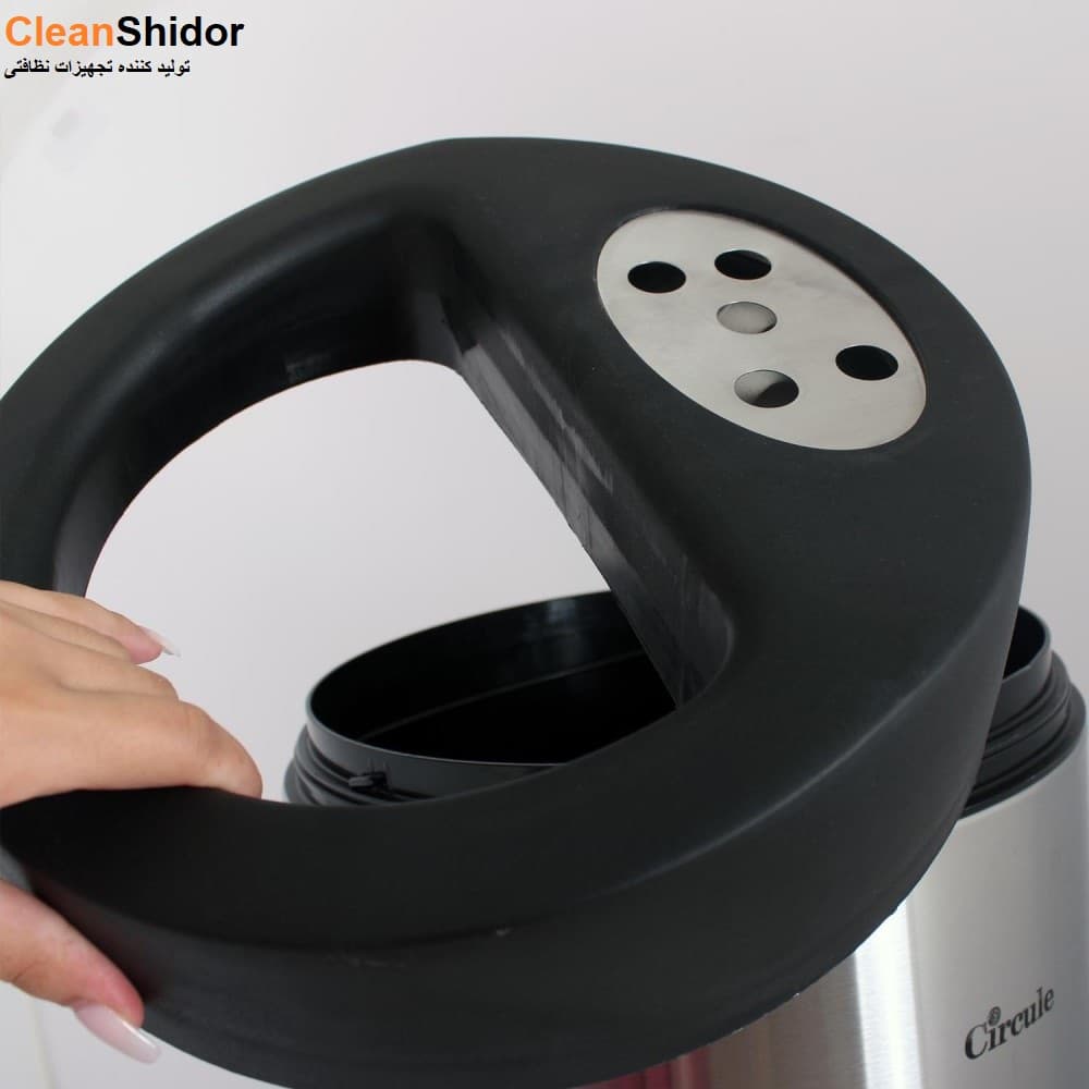 سطل سالنی استیل 30 لیتری CE3100 همراه جاسیگاری — تصویر ۳