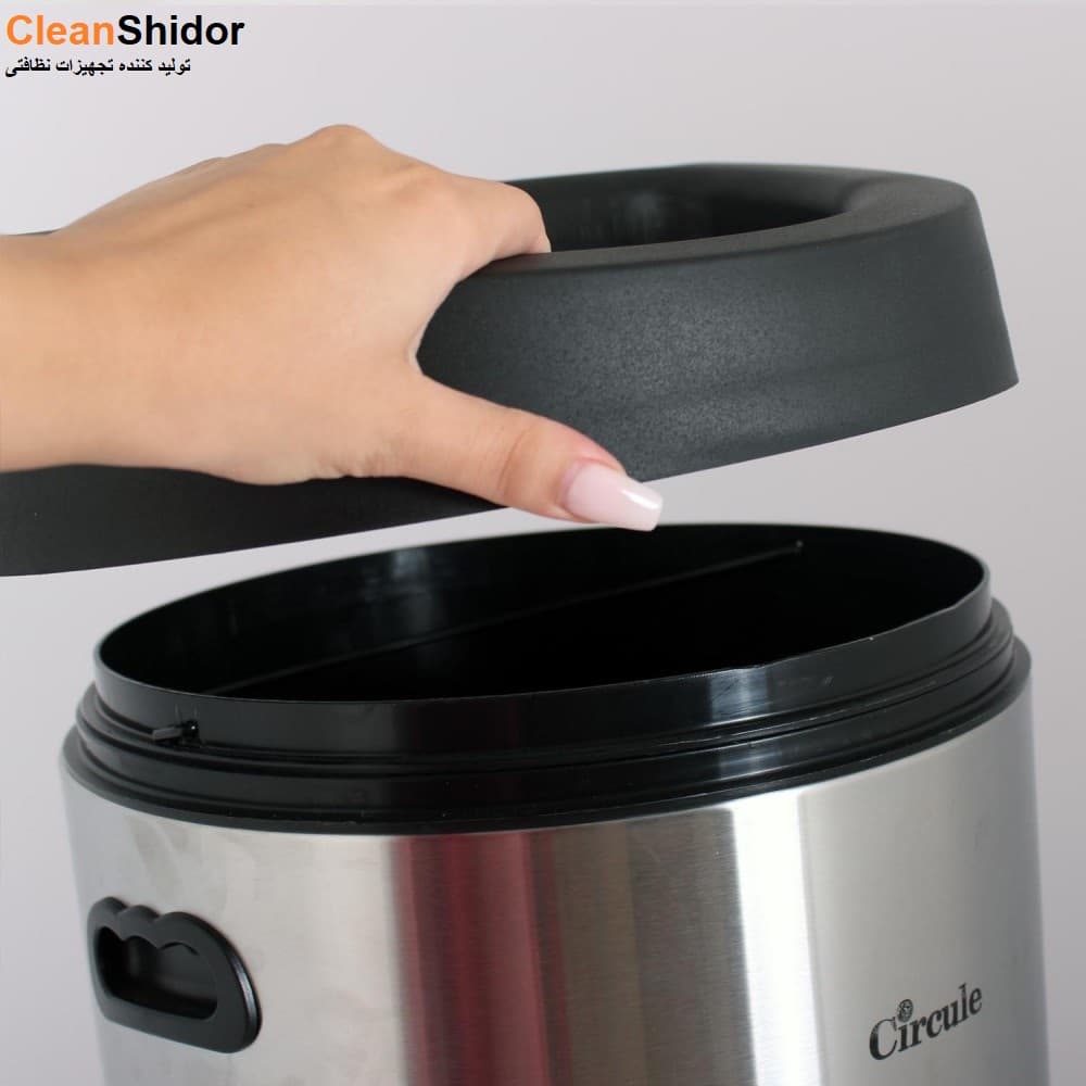 سطل سالنی استیل 30 لیتری CE3100 همراه جاسیگاری — تصویر ۵