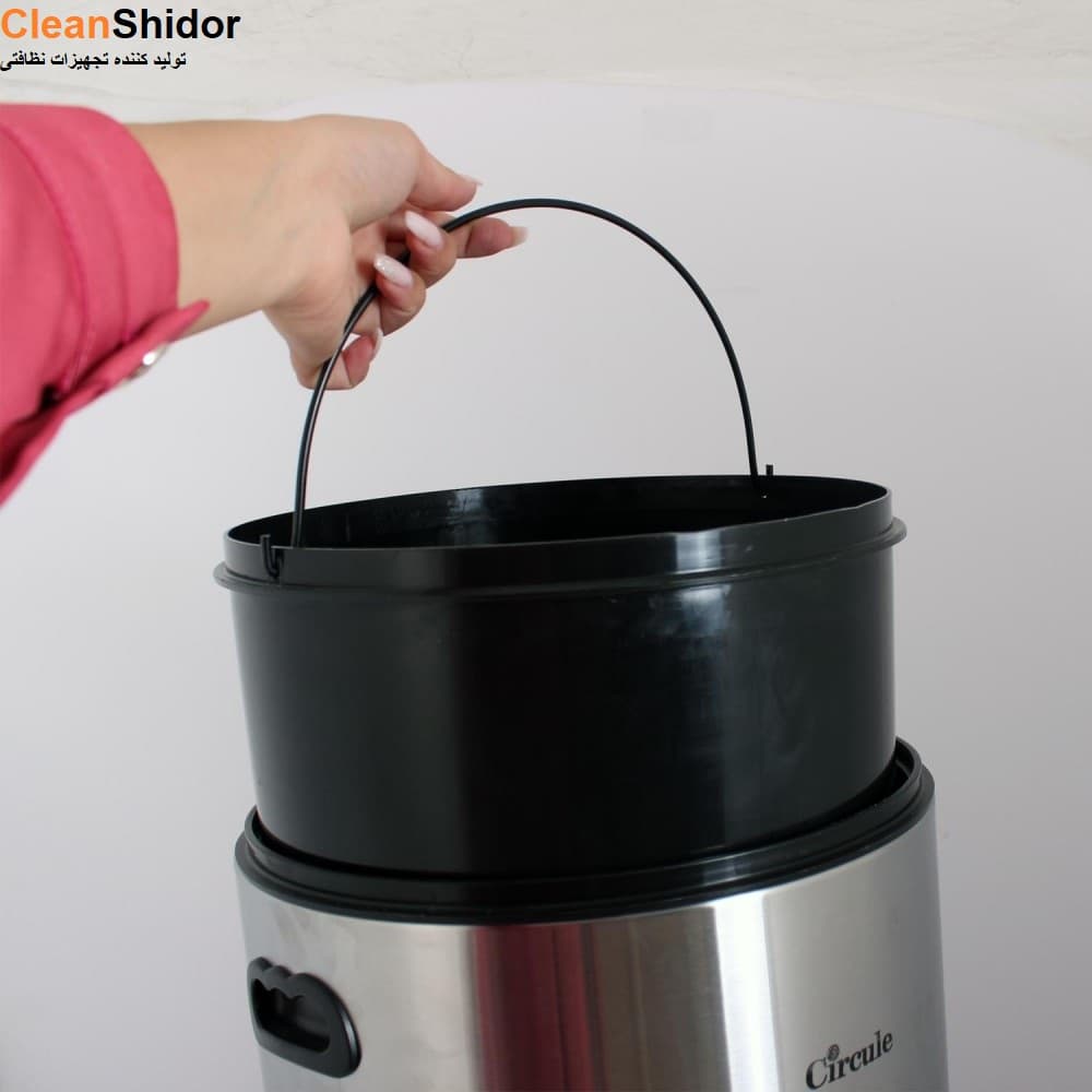 سطل سالنی استیل 30 لیتری CE3100 همراه جاسیگاری — تصویر ۶