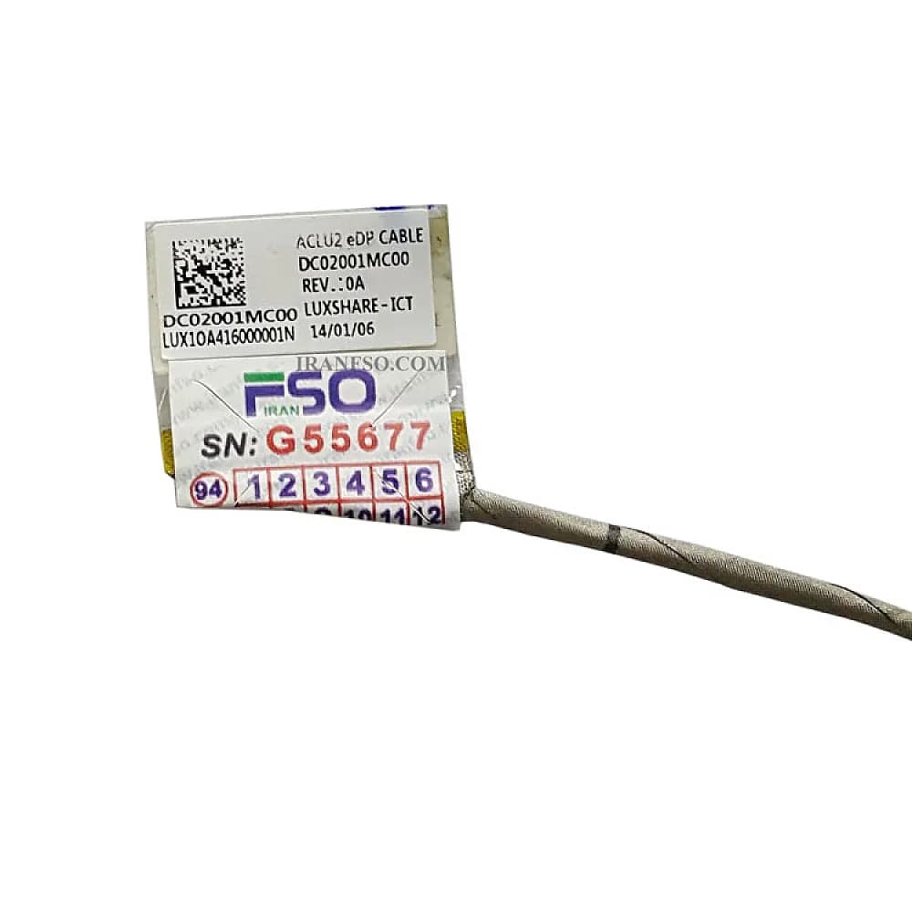 کابل فلت تصویر لپ تاپ لنوو Ideapad G50-70_LCLU2_DC02001MC00 PM — تصویر ۳