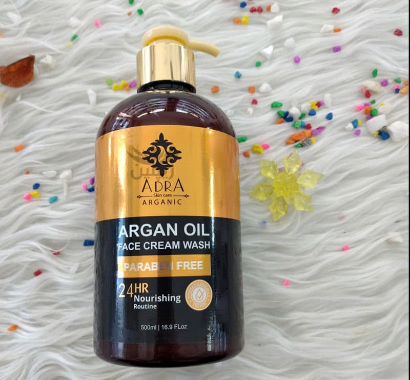 ژل شستشو صورت کرمی حاوی روغن آرگان آدرا (Adra)500میلی لیتر