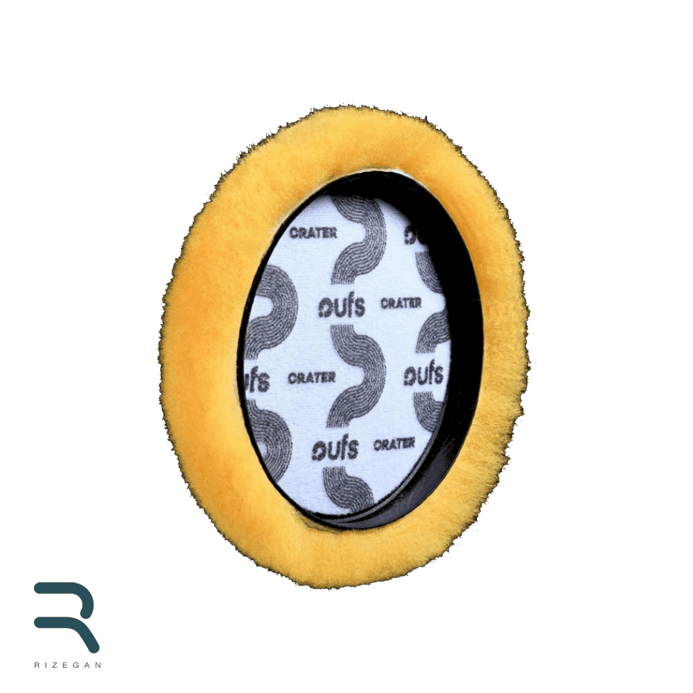پد پوليش پوست بره دهانه دار زبر نارنجی يو اف اس UFS Lambskin Crater Polishing Pad