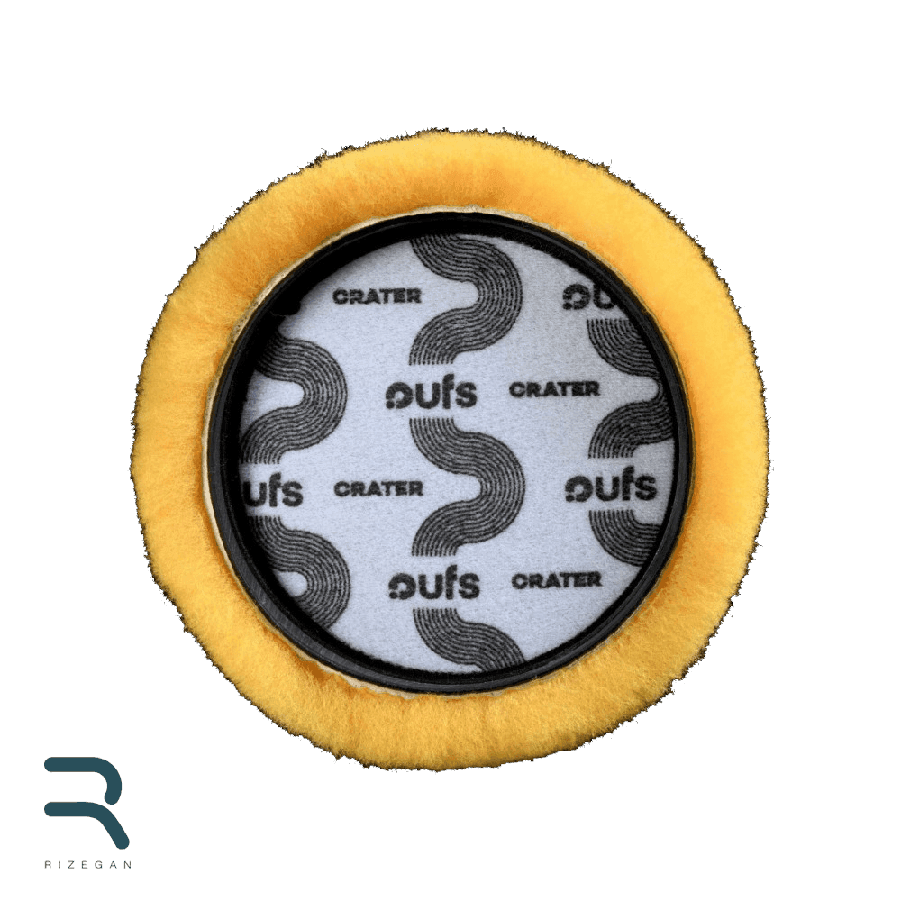 پد پوليش پوست بره دهانه دار زبر نارنجی يو اف اس UFS Lambskin Crater Polishing Pad — تصویر ۳