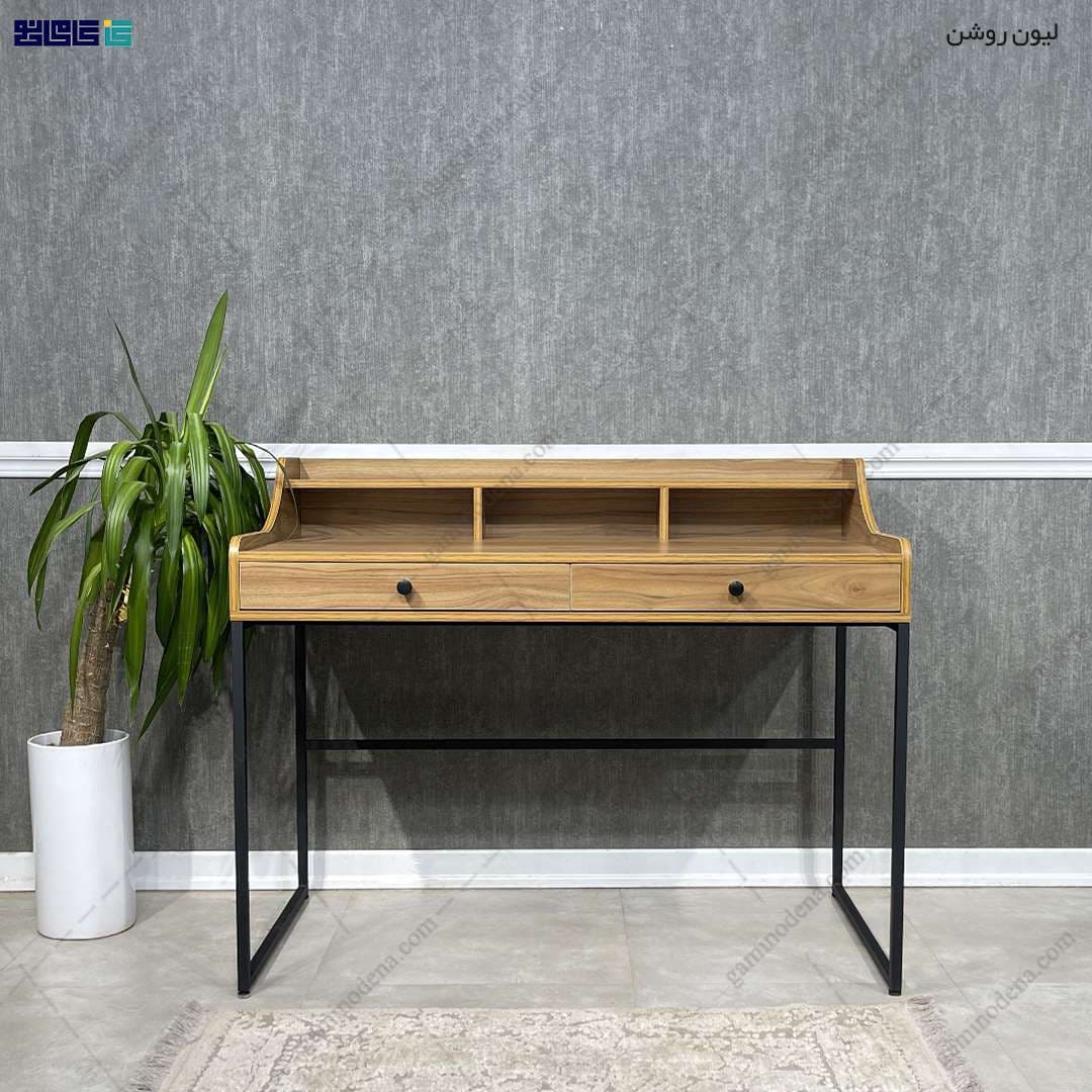 ست میز تحریر و کتابخانه فلزی یاس — تصویر ۲