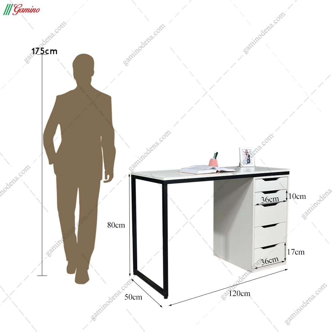 ست میز تحریر و کتابخانه مدرن برنا — تصویر ۵