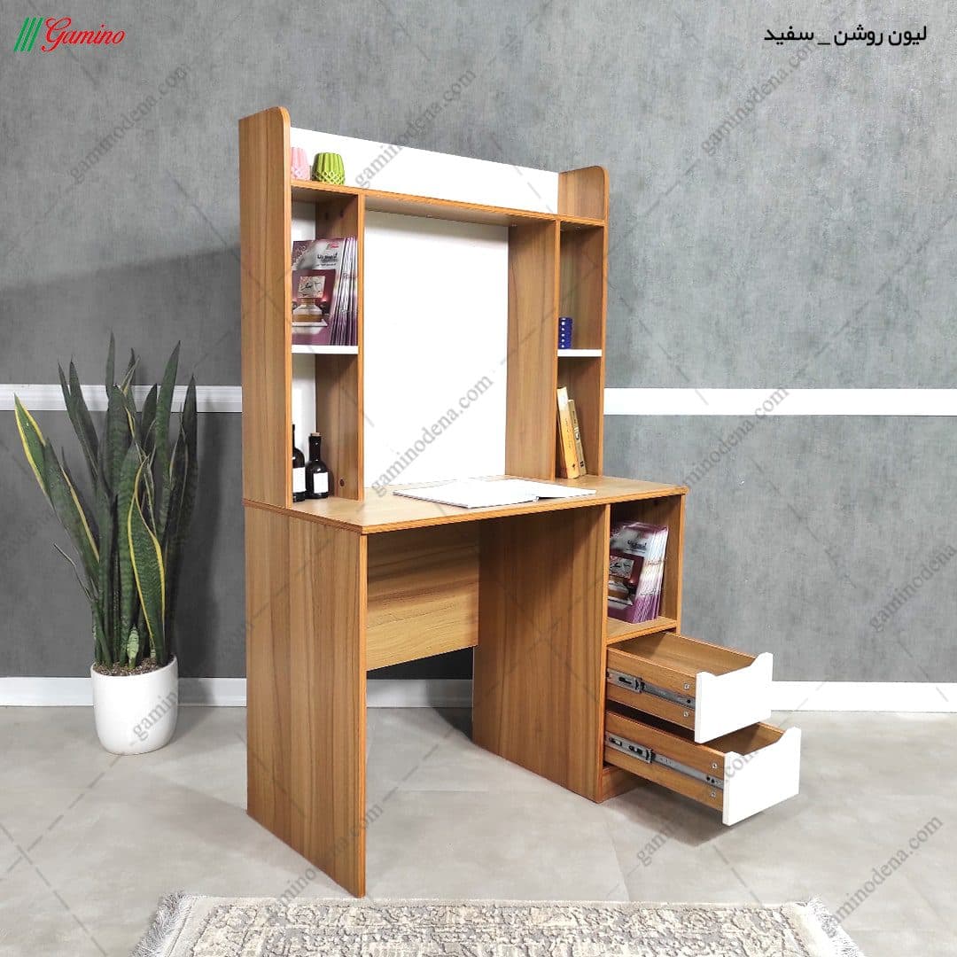 ست میز تحریر و کتابخانه مدرن همراز — تصویر ۳