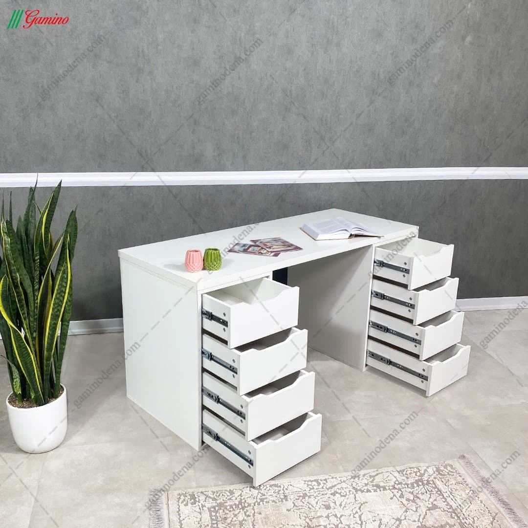 ست میز تحریر و کتابخانه کشودار آیلا — تصویر ۳