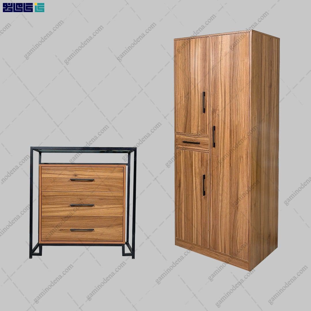 ست کمد و دراور فلزی مدرن هلسا