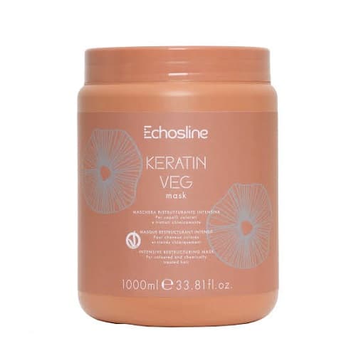 ماسک مو کراتین گیاهی اچ اس لاین مدل KERATIN VEG حجم 1000 میل