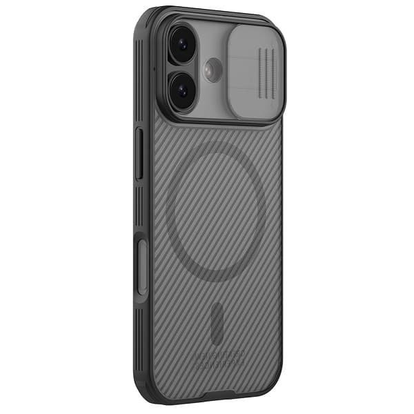 قاب مگسیف دار نیلیکن iPhone 17 مدل کمشیلد پشت شفاف — تصویر ۳