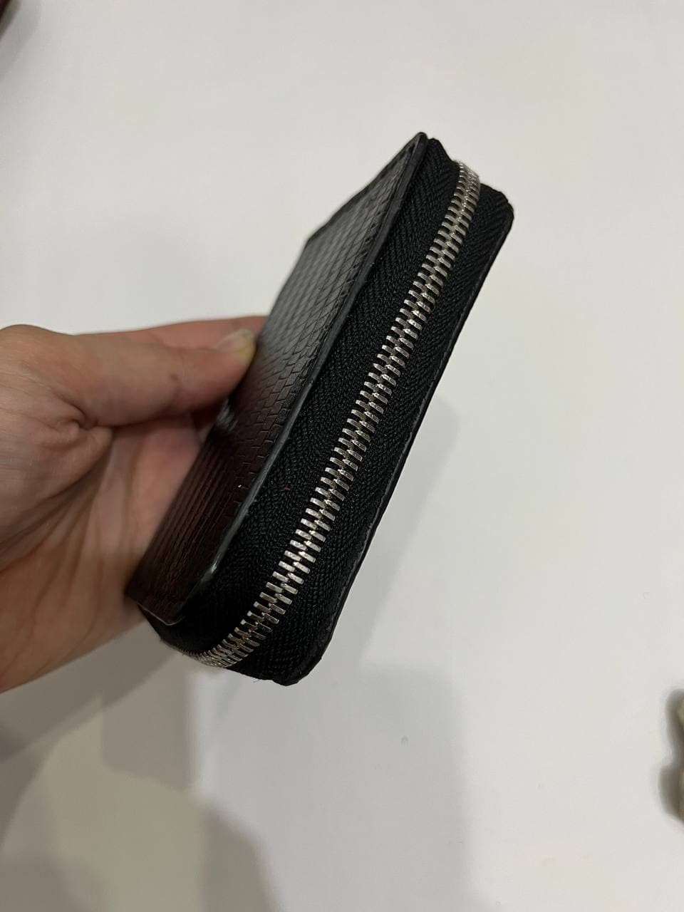 جاکارتی چرم آکاردئونی دورزیپ لیزارد مشکی — تصویر ۵