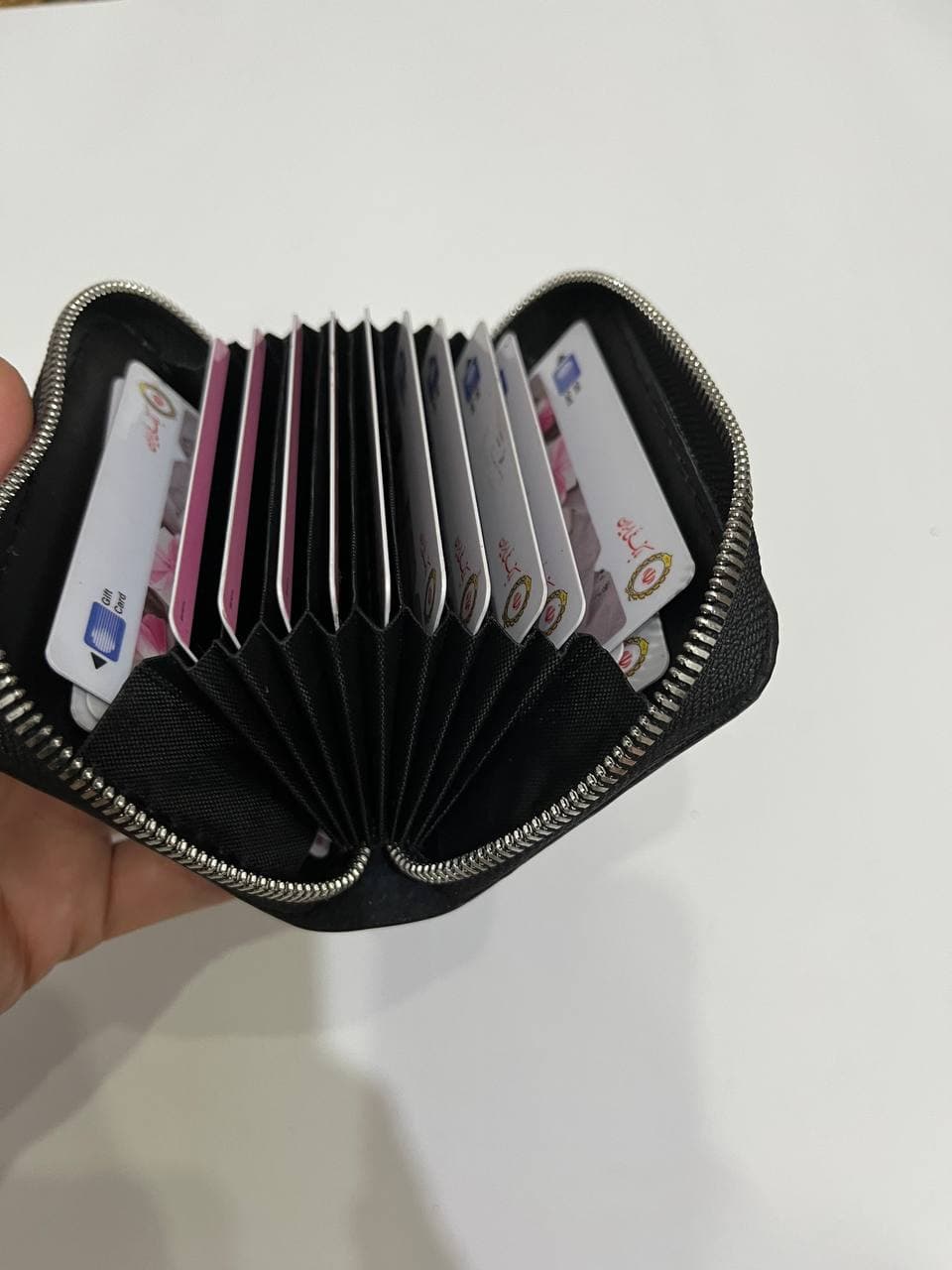 جاکارتی چرم آکاردئونی دورزیپ سبز — تصویر ۳