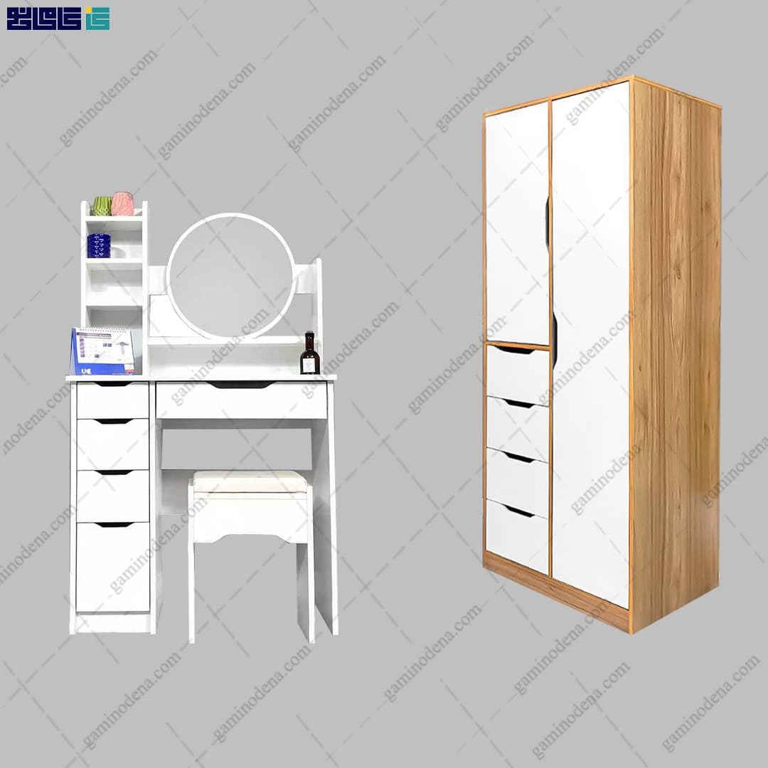 ست کمد و میز آرایش کشویی نویان