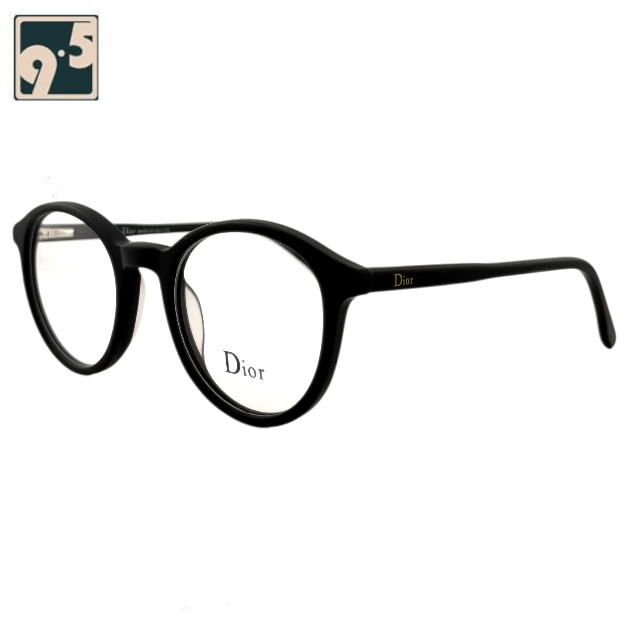 عینک مینیمال گرد دیور مشکی Dior — تصویر ۲